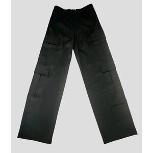 Cloeys Satin Cargo Pants Black Women’s size XS
